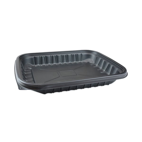 Pactiv Evergreen EarthChoice Entree2Go Takeout Container, 48 oz, 11.75 x 8.75 x 1.61, Black, 200PK YCNB12X94800 - main